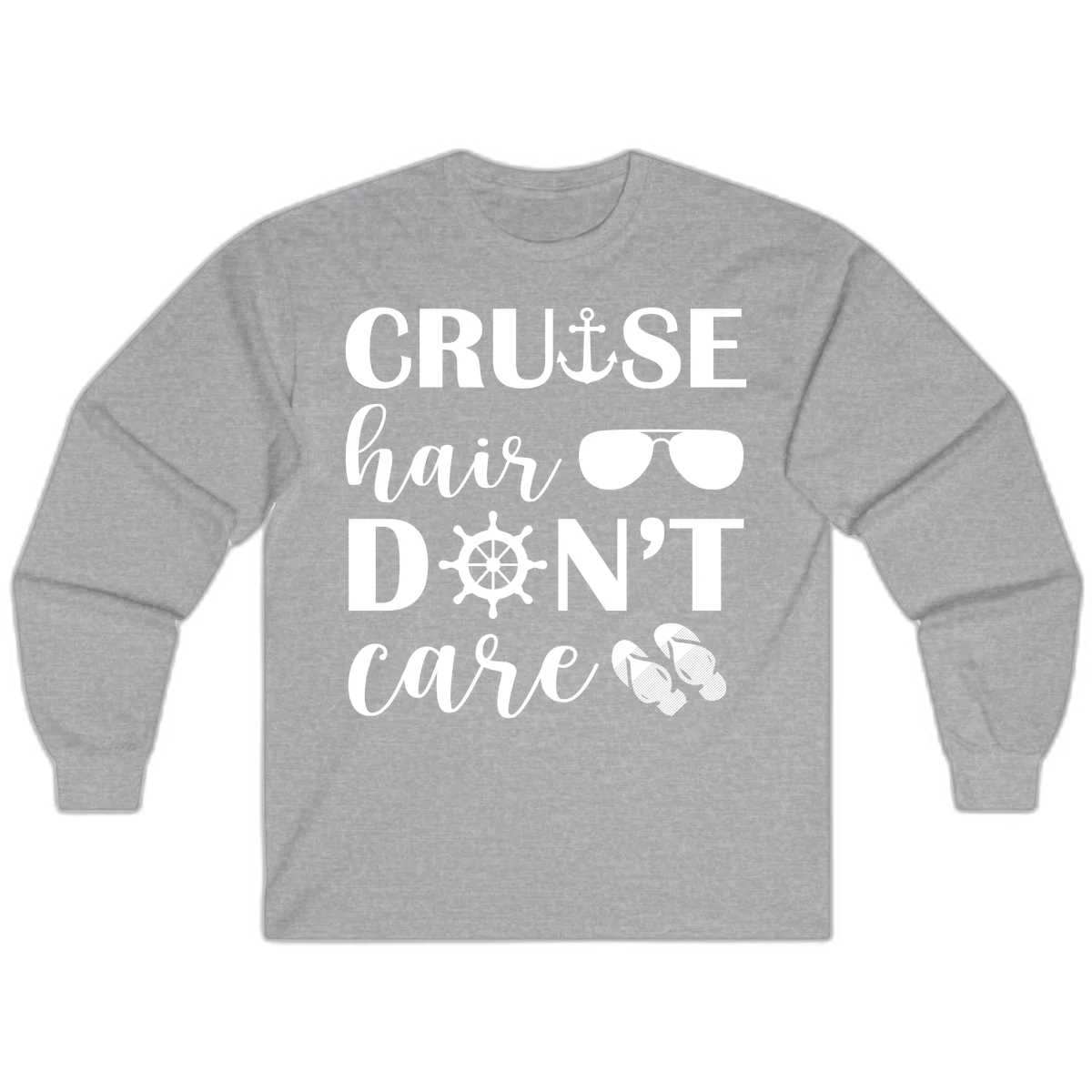 Cruise Hair Don't Care Long Sleeve in Sport Grey