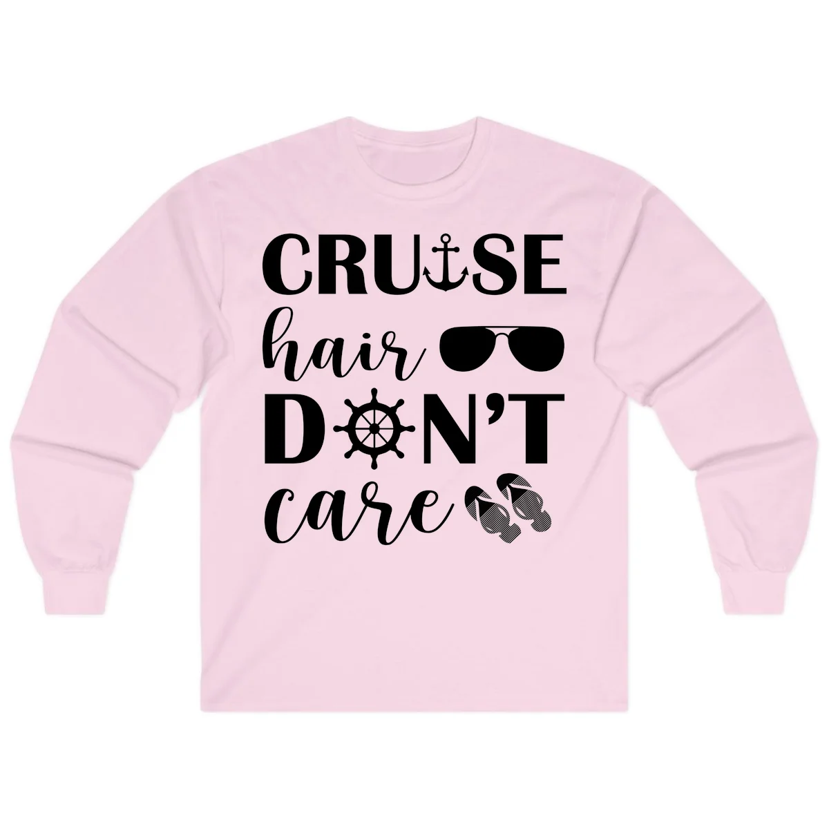Cruise Hair Don't Care Long Sleeve in Light Pink