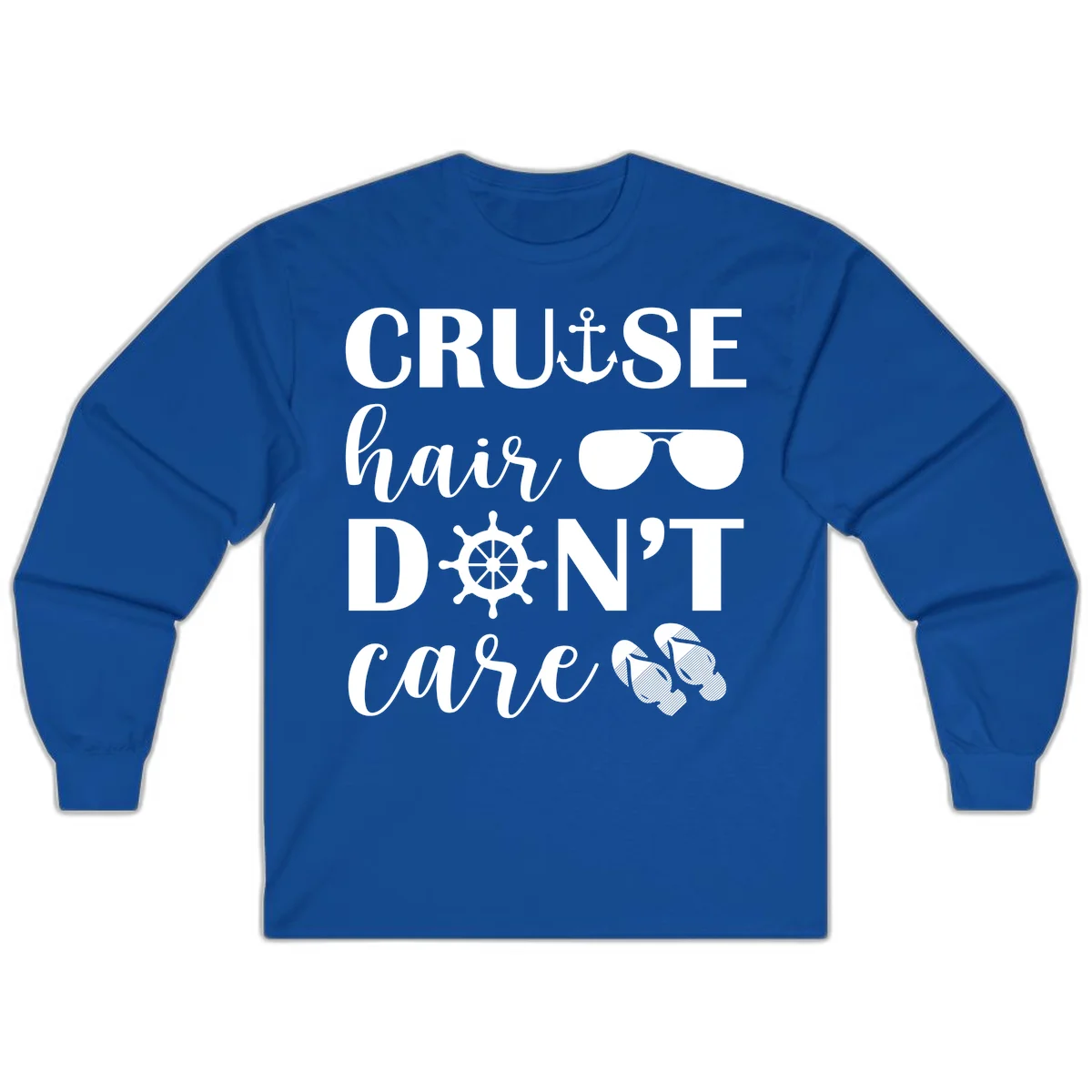 Cruise Hair Don't Care Long Sleeve in Royal