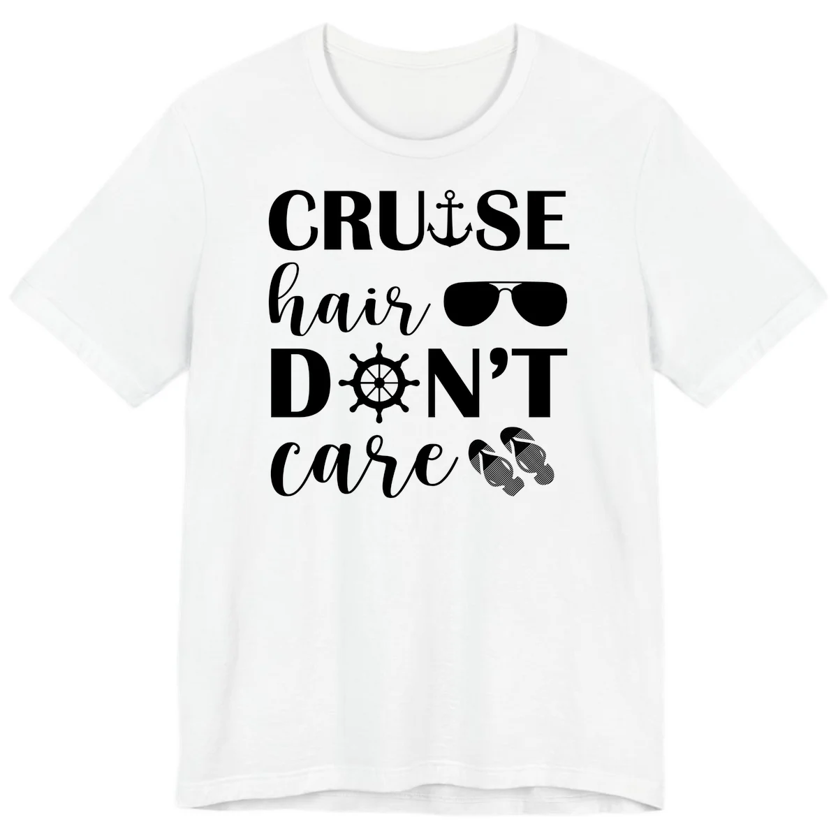 Cruise Hair Don't Care Premium T-Shirt in White