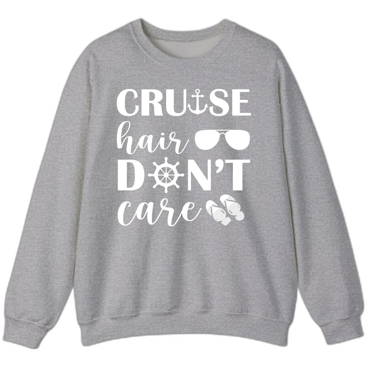 Cruise Hair Don't Care Sweatshirt in Sport Grey