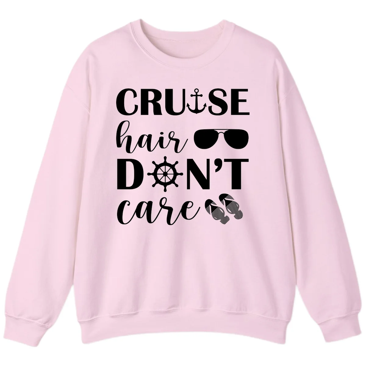 Cruise Hair Don't Care Sweatshirt in Light Pink
