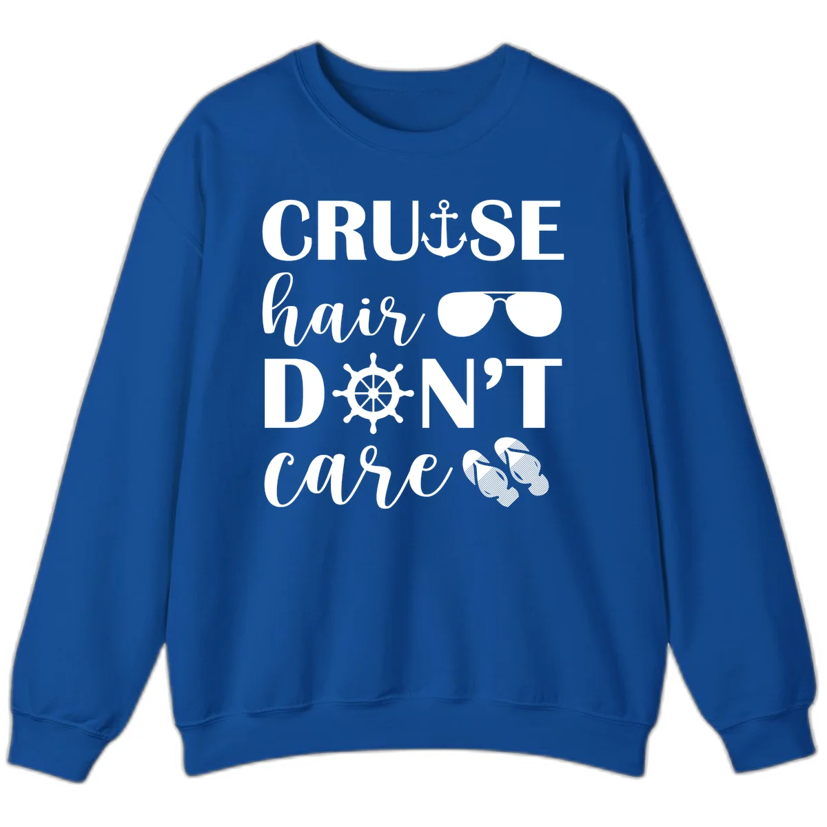 Cruise Hair Don't Care Sweatshirt in Royal