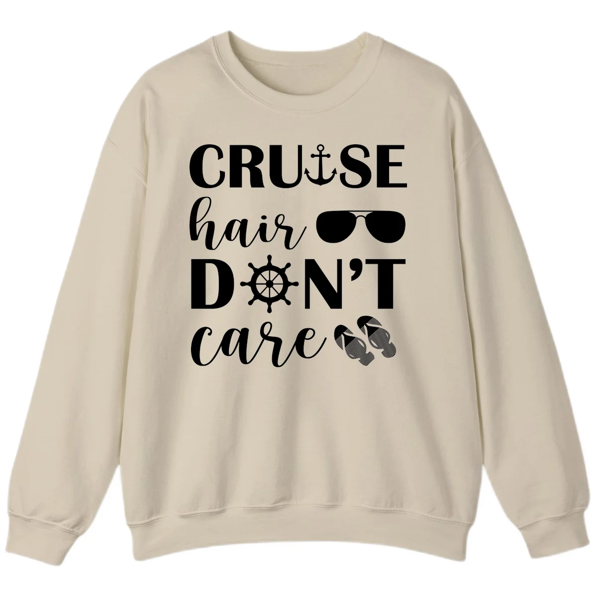 Cruise Hair Don't Care Sweatshirt in Sand