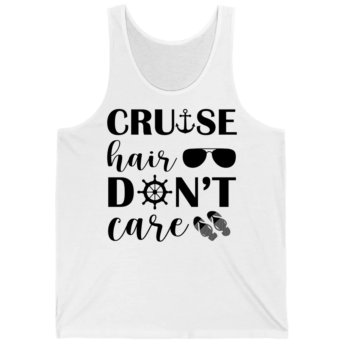 Cruise Hair Don't Care Tank in White