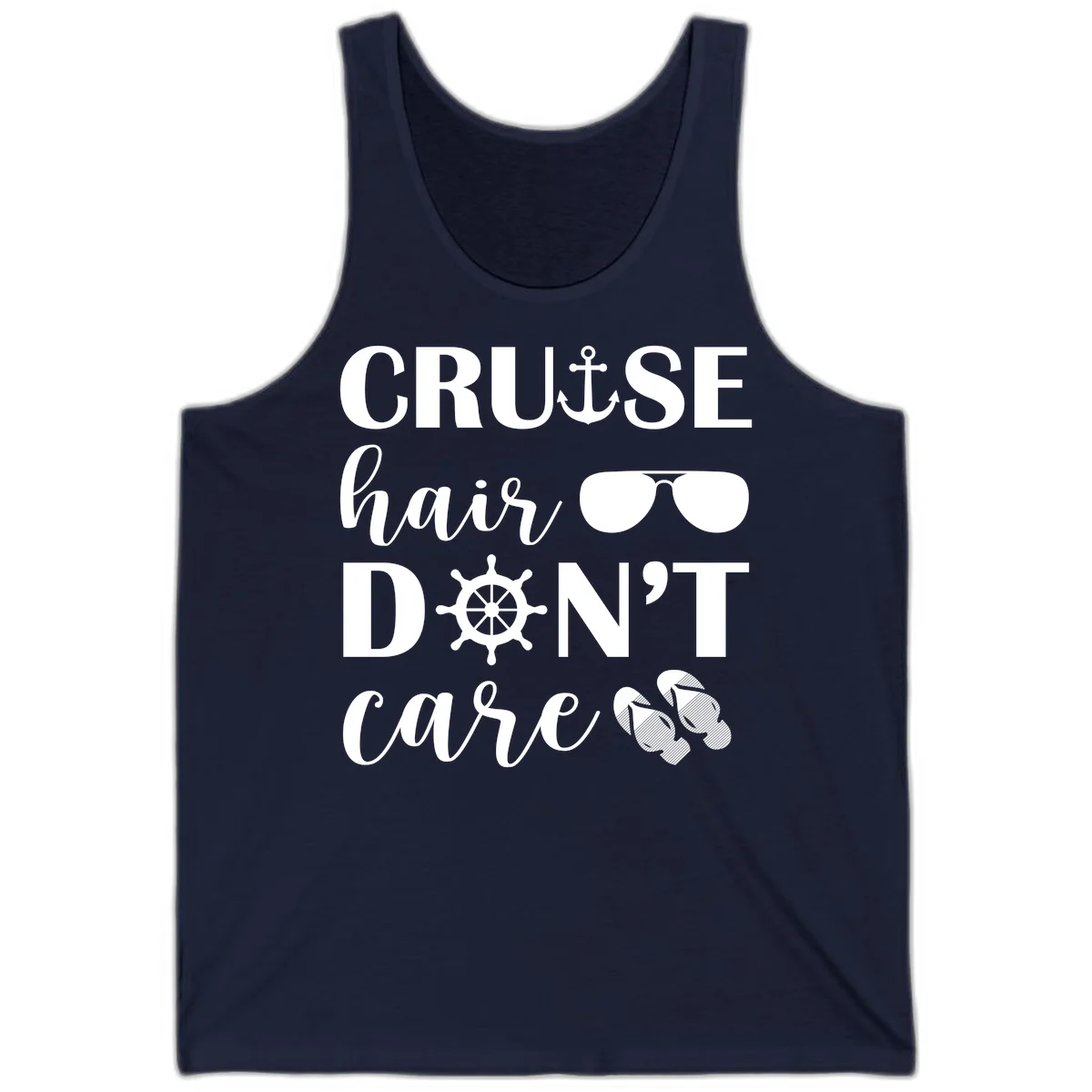 Cruise Hair Don't Care Tank in Navy