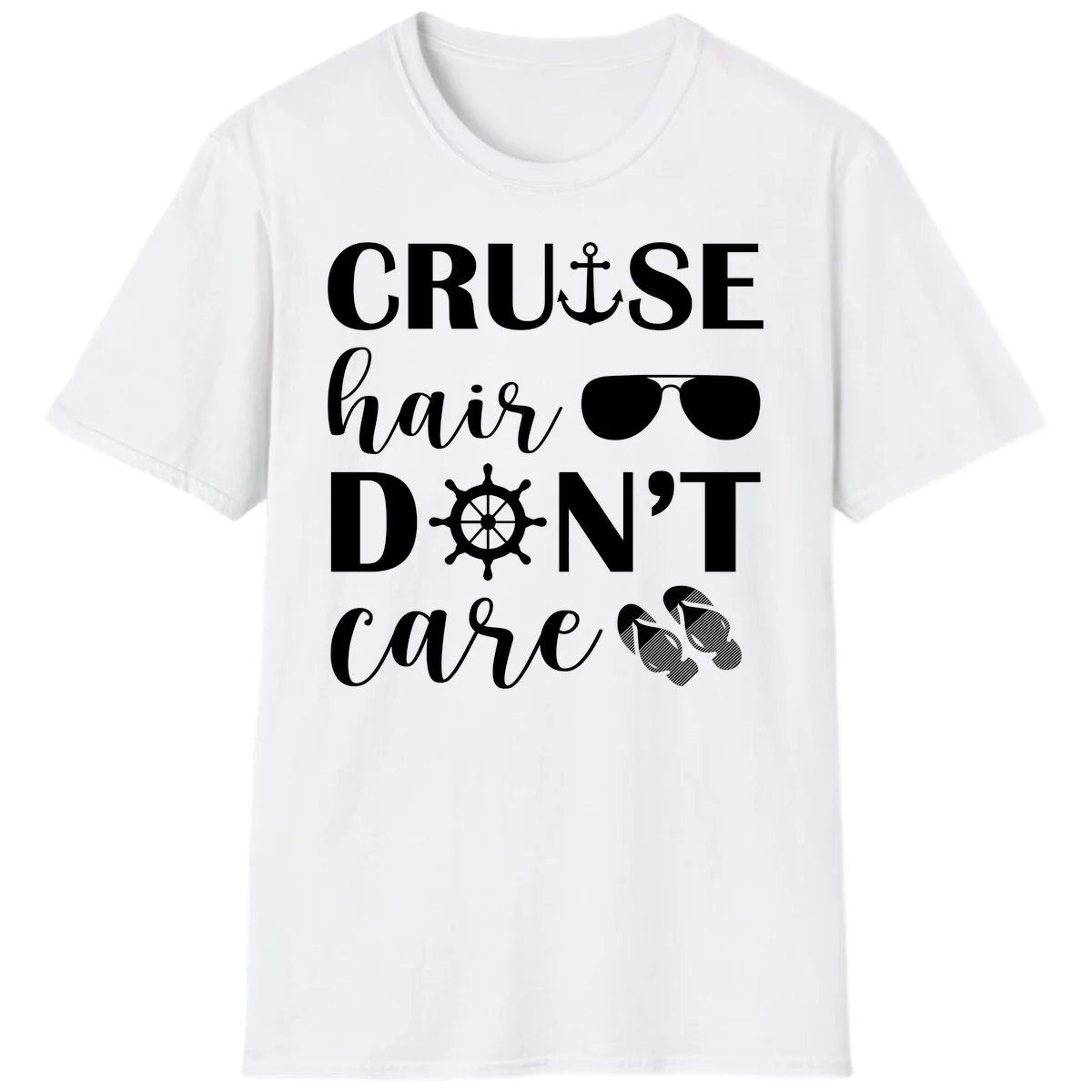 Cruise Hair Don't Care T-Shirt in White