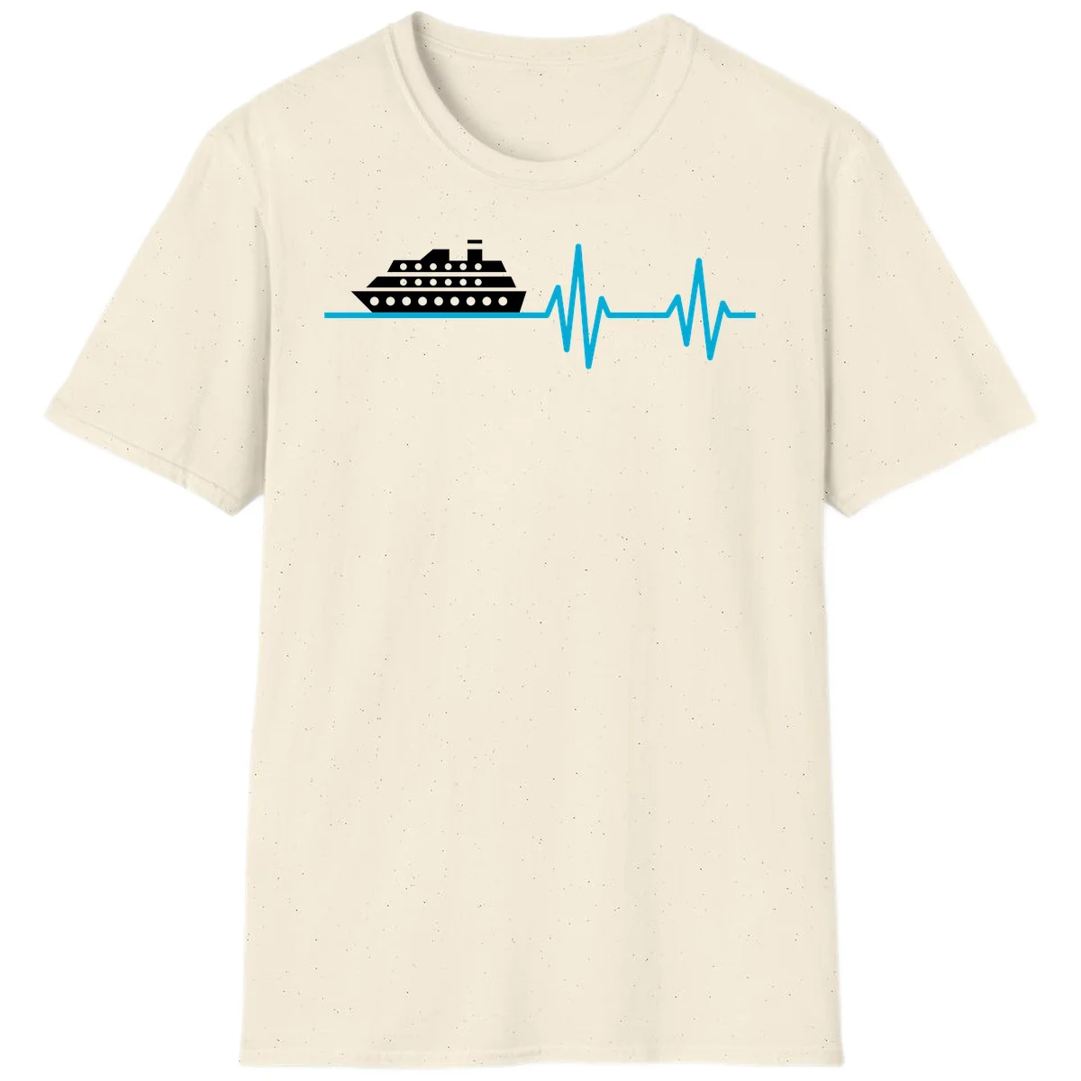 Cruise Ship Heartbeat T-Shirt in Natural