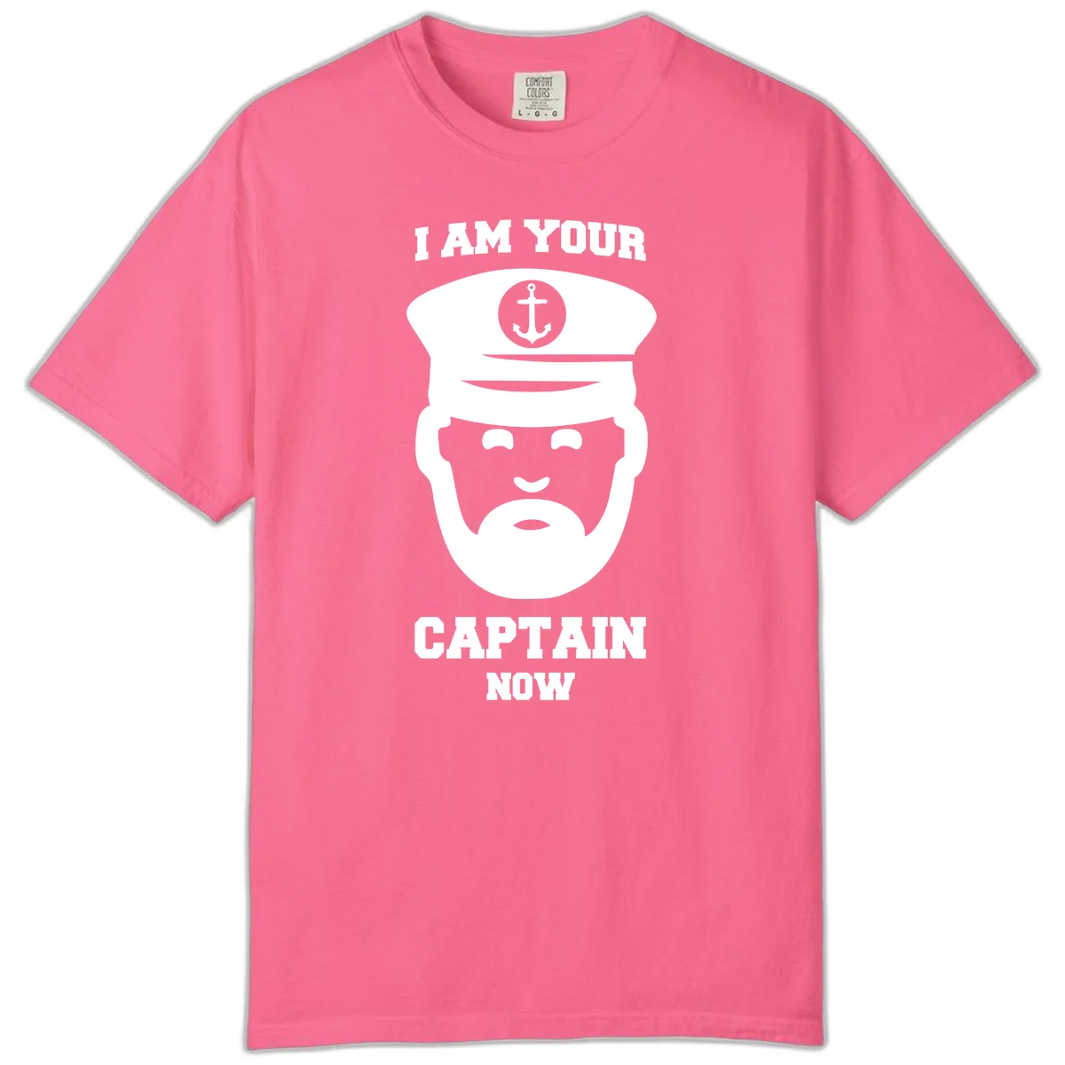 I Am Your Captain Now Comfort Color T-Shirt in Crunchberry