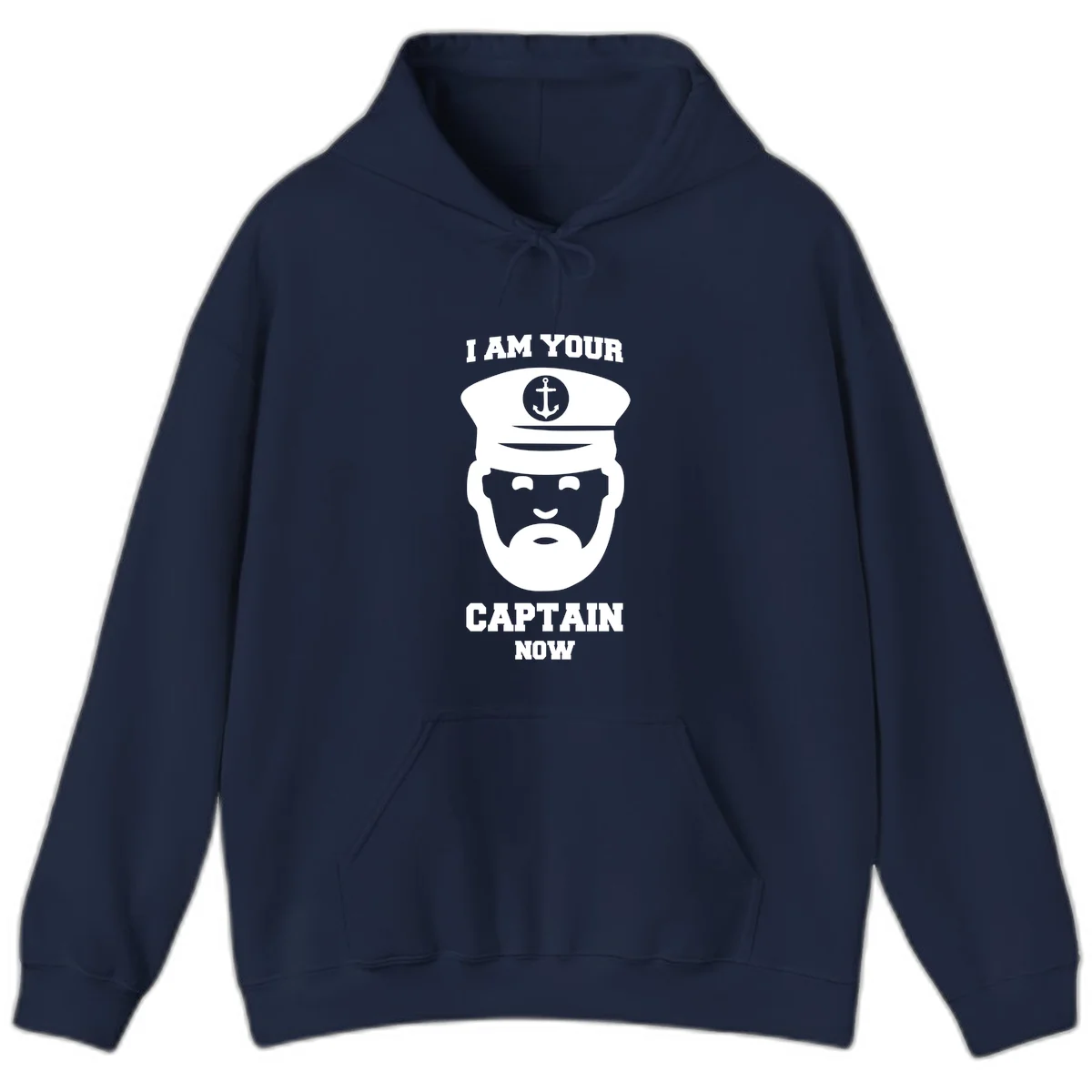 I Am Your Captain Now Hoodie in Navy