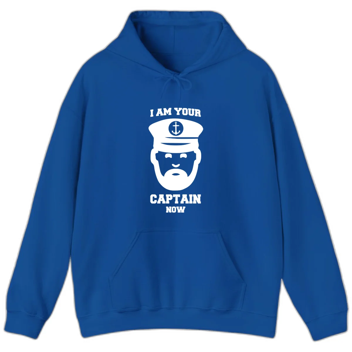 I Am Your Captain Now Hoodie in Royal