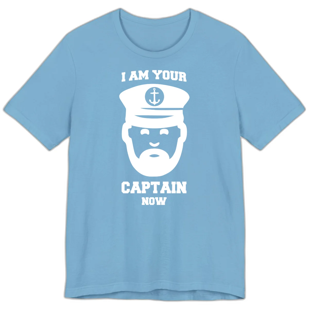 I Am Your Captain Now Premium T-Shirt in Ocean Blue