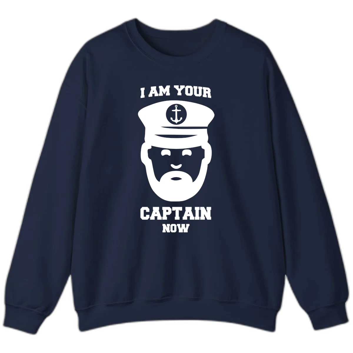 I Am Your Captain Now Sweatshirt in Navy