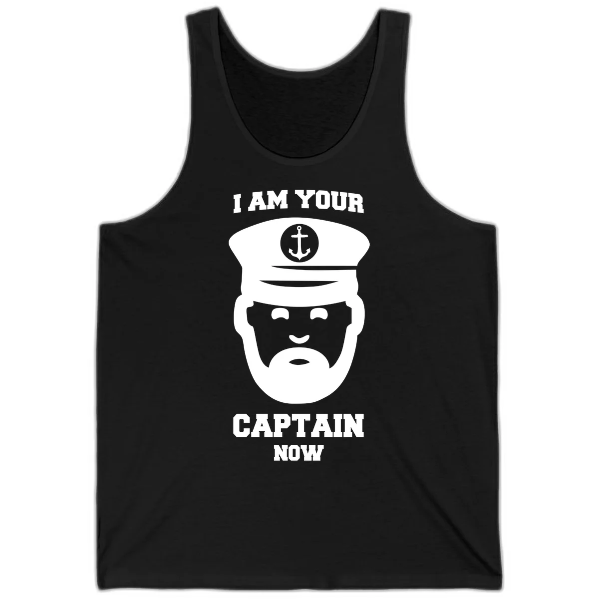 I Am Your Captain Now Tank in Black