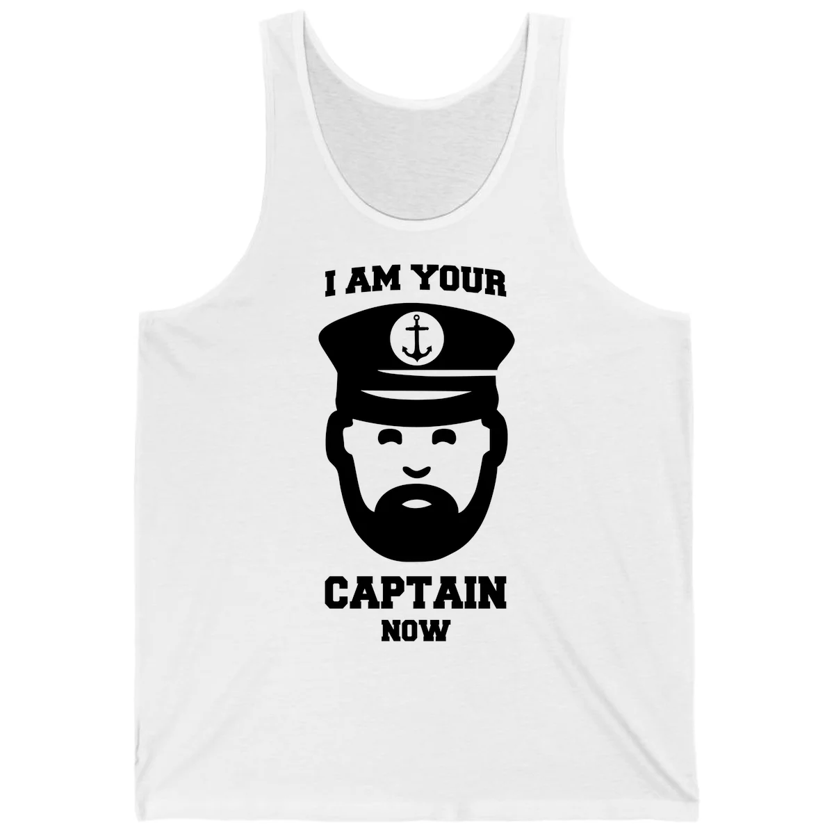 I Am Your Captain Now Tank in White