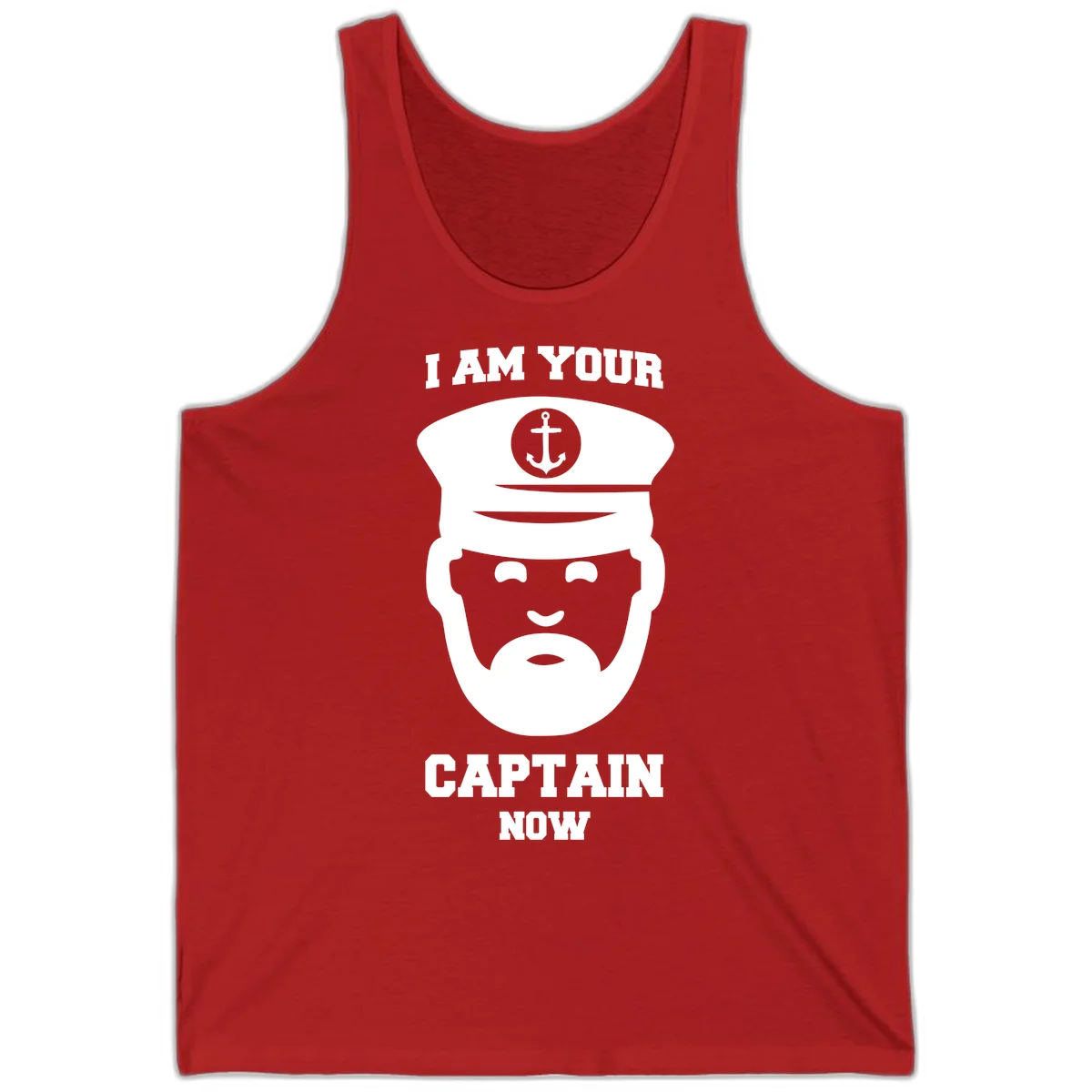 I Am Your Captain Now Tank in Red