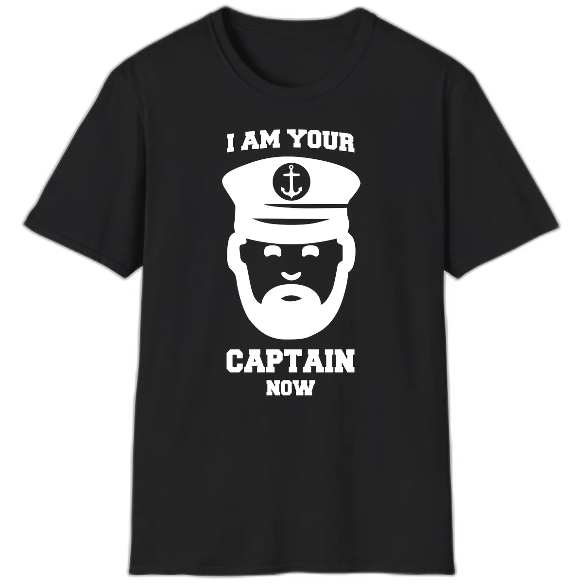 I Am Your Captain Now T-Shirt in Black