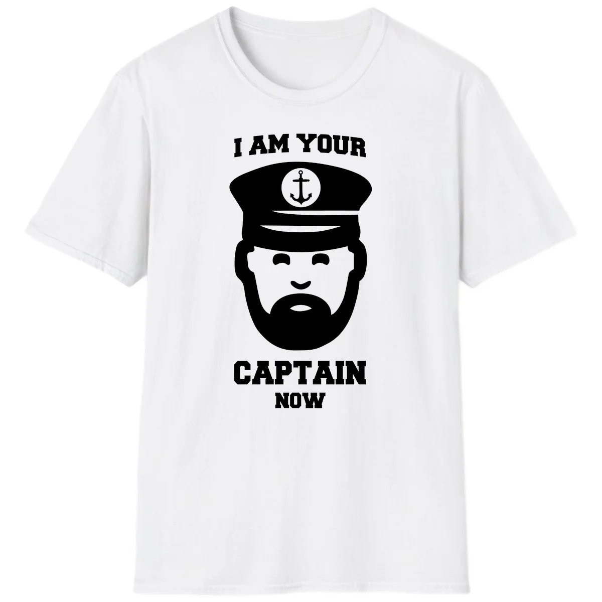 I Am Your Captain Now T-Shirt in White