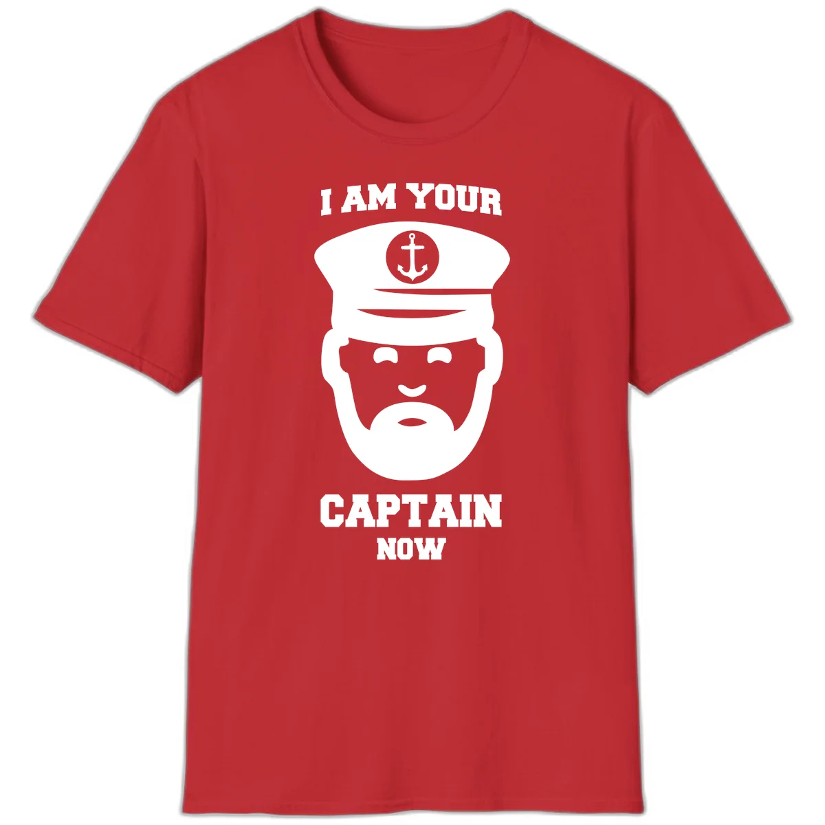I Am Your Captain Now T-Shirt in Red