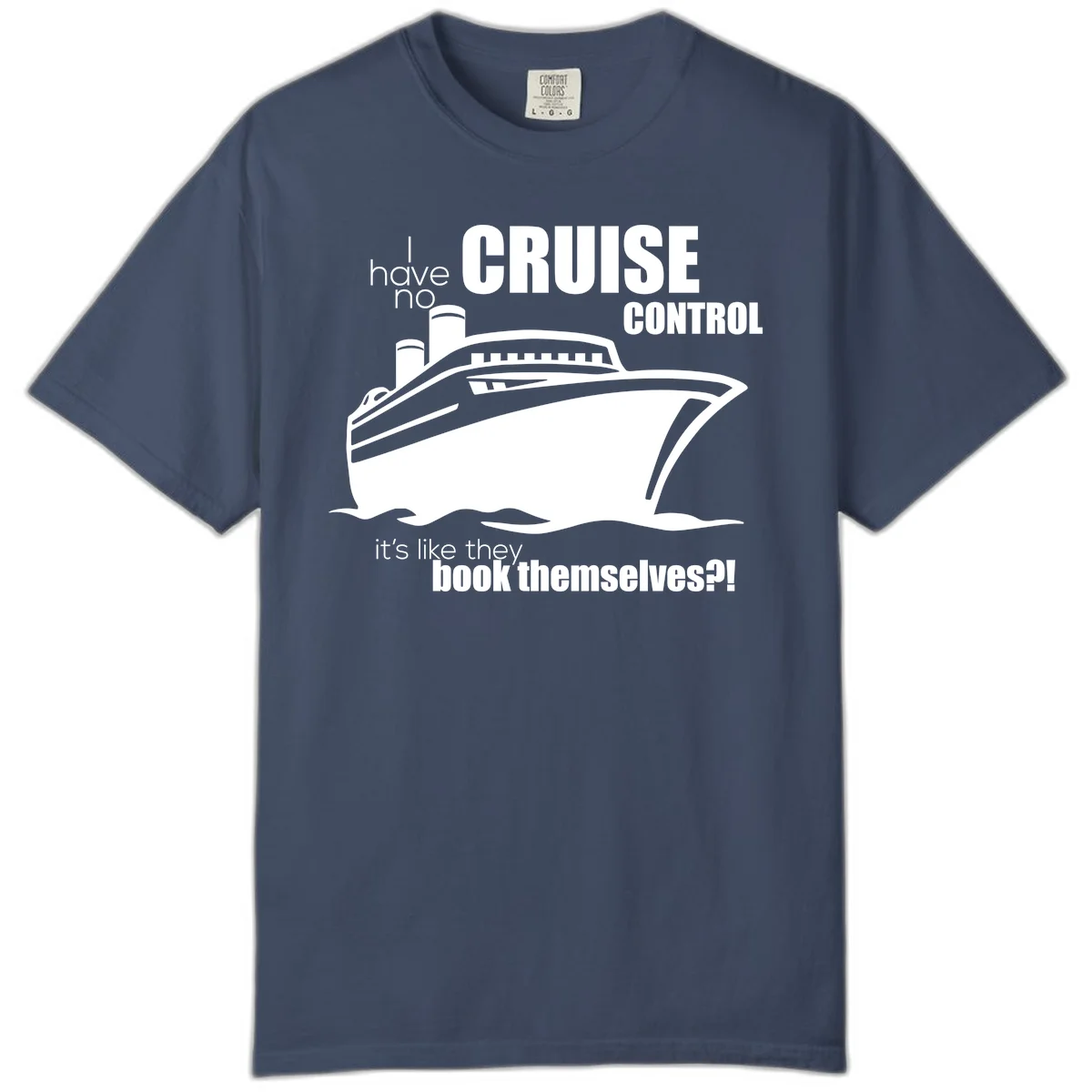 No Cruise Control Comfort Colors Cruise Tee in Midnight