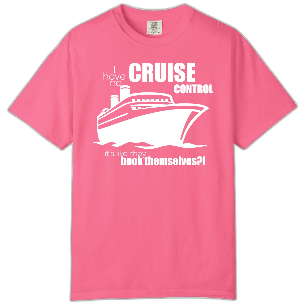 No Cruise Control Comfort Colors Cruise Tee in Crunchberry