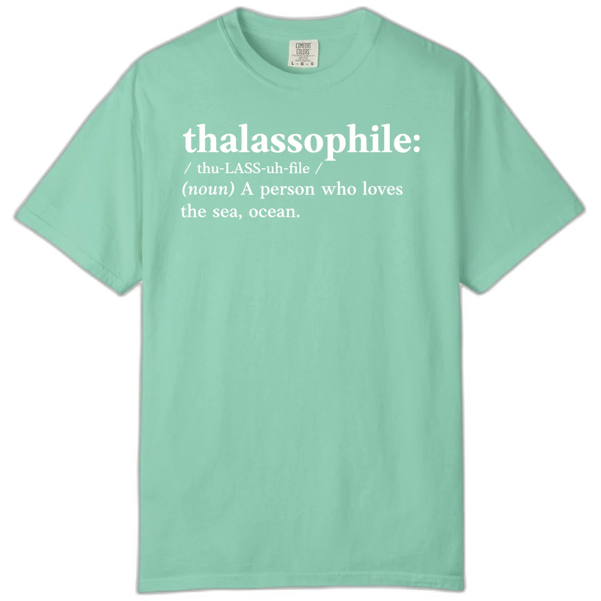 Thalassophile Ocean Lover Comfort Color T-Shirt in Island Reef