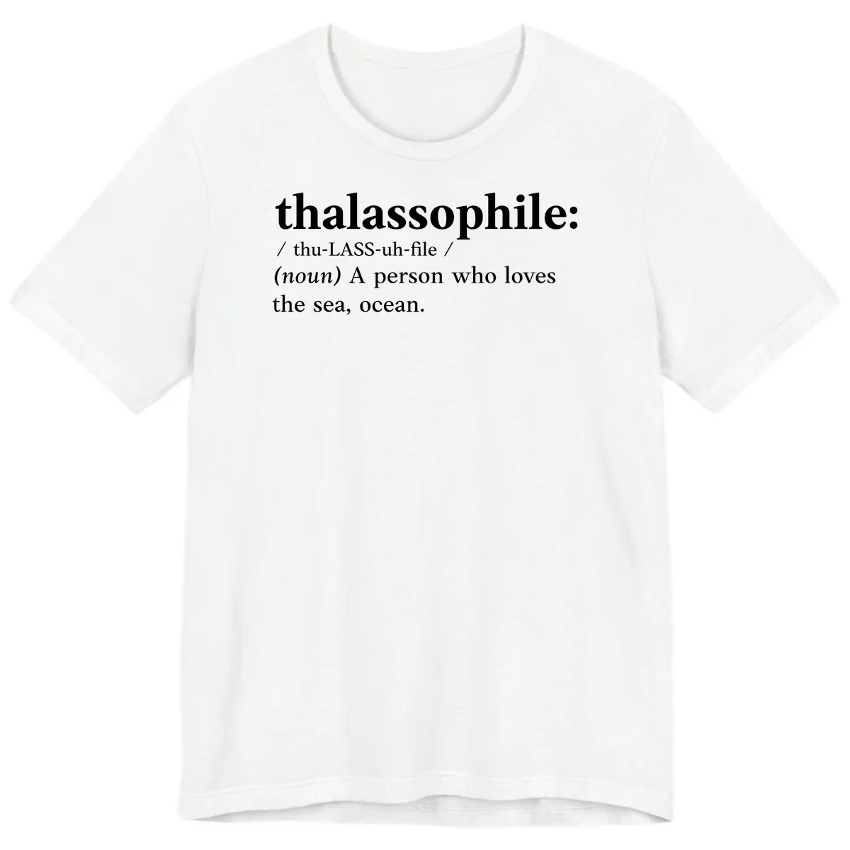 Thalassophile Ocean Lover Premium T-Shirt in White