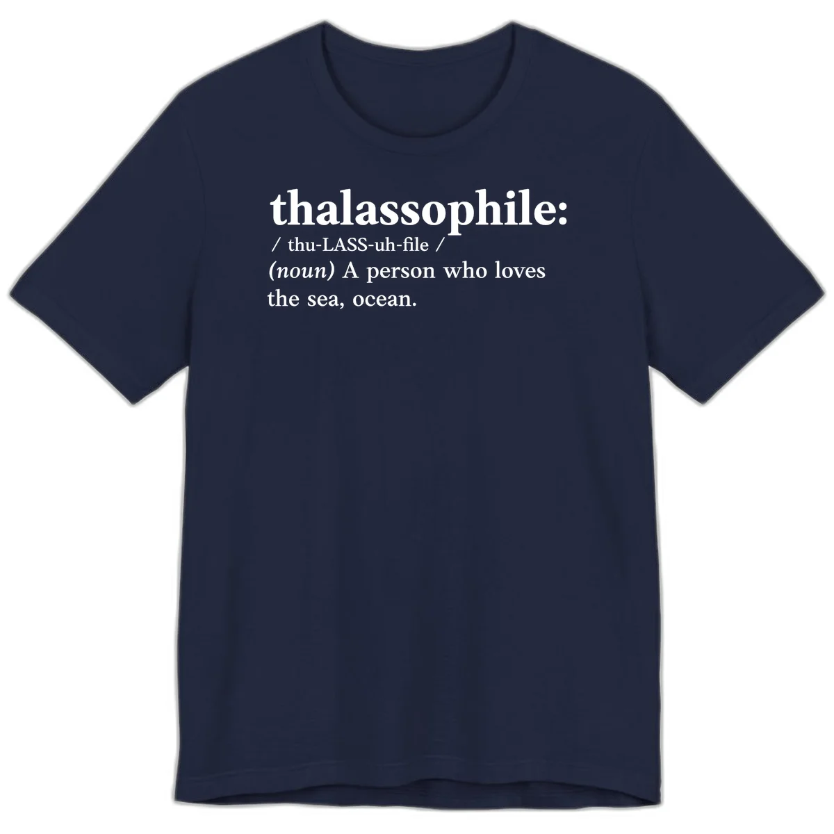 Thalassophile Ocean Lover Premium T-Shirt in Navy