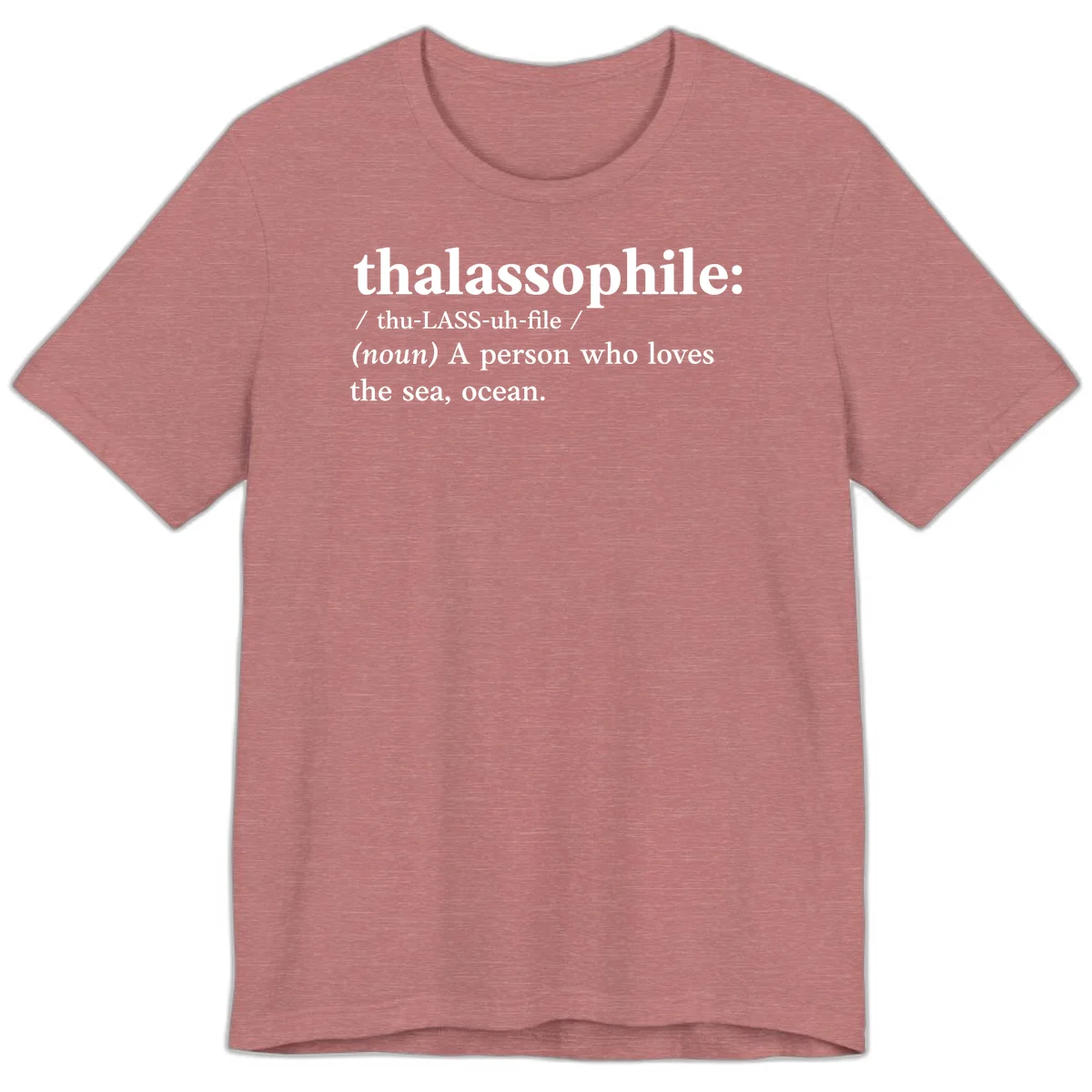 Thalassophile Ocean Lover Premium T-Shirt in Heather Mauve