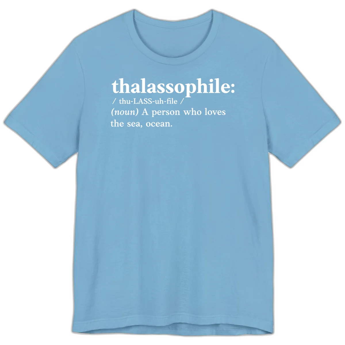 Thalassophile Ocean Lover Premium T-Shirt in Ocean Blue