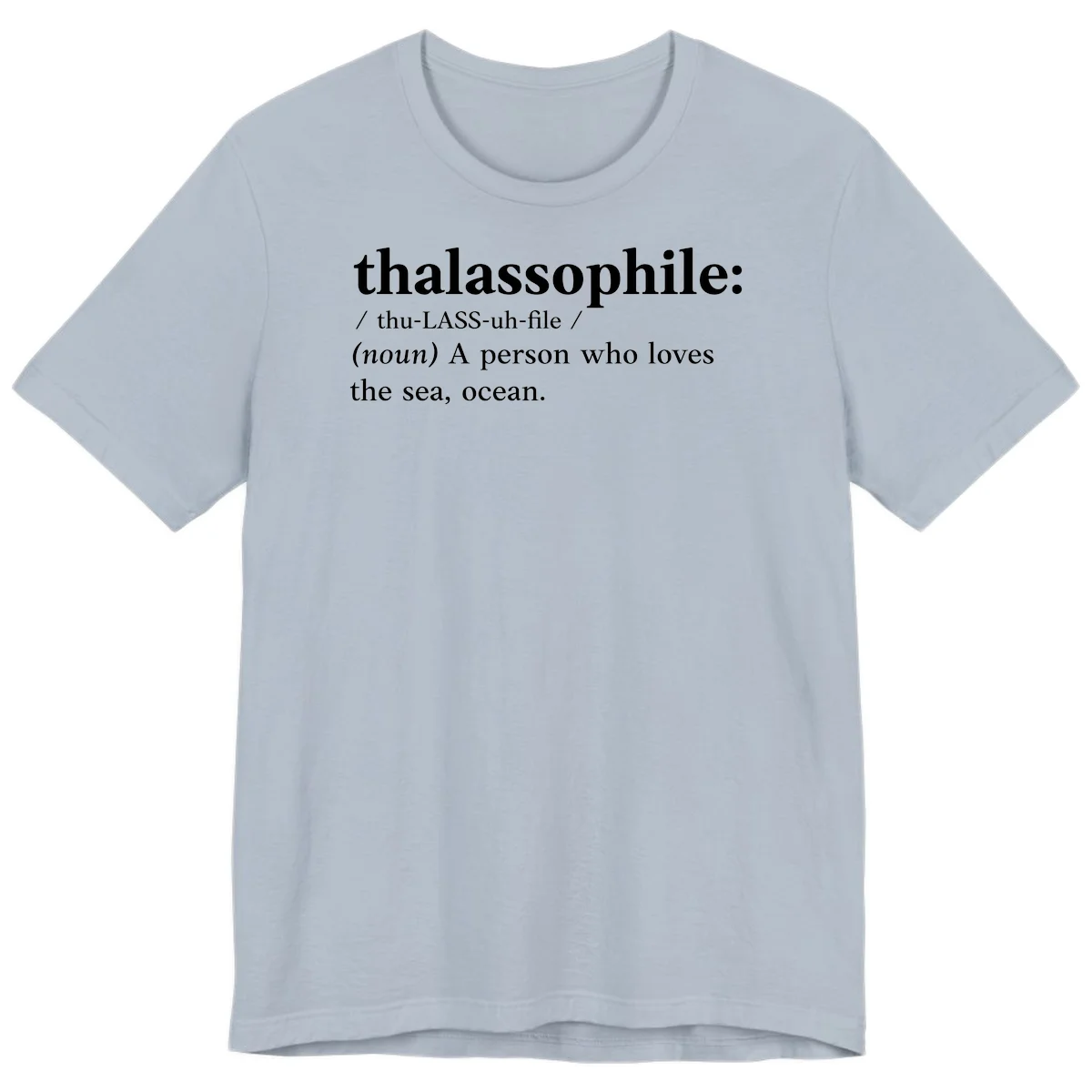 Thalassophile Ocean Lover Premium T-Shirt in Light Blue