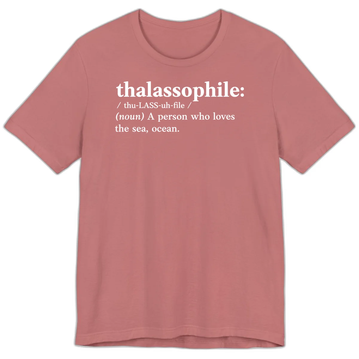 Thalassophile Ocean Lover Premium T-Shirt in Mauve