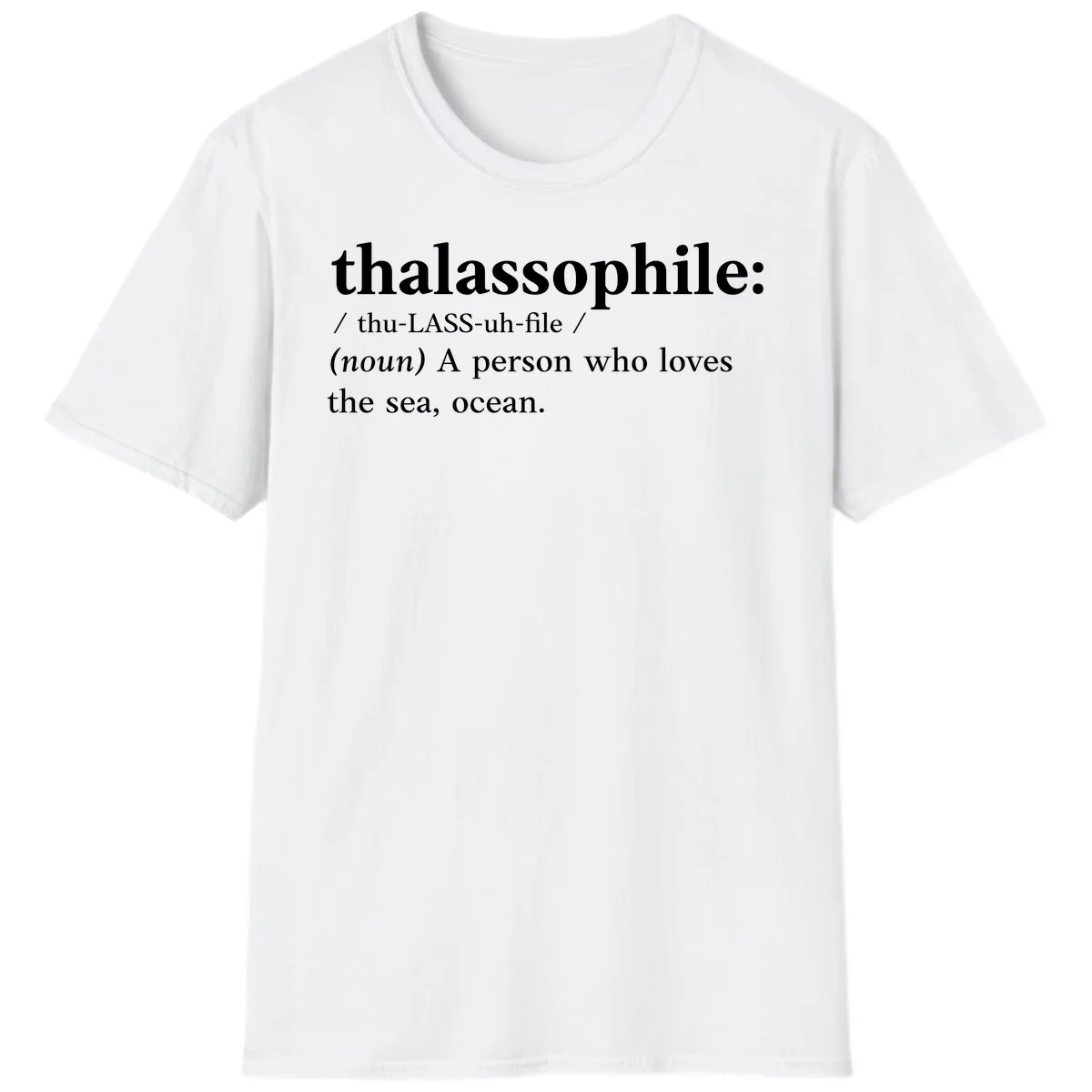 Thalassophile Ocean Lover T-Shirt in White
