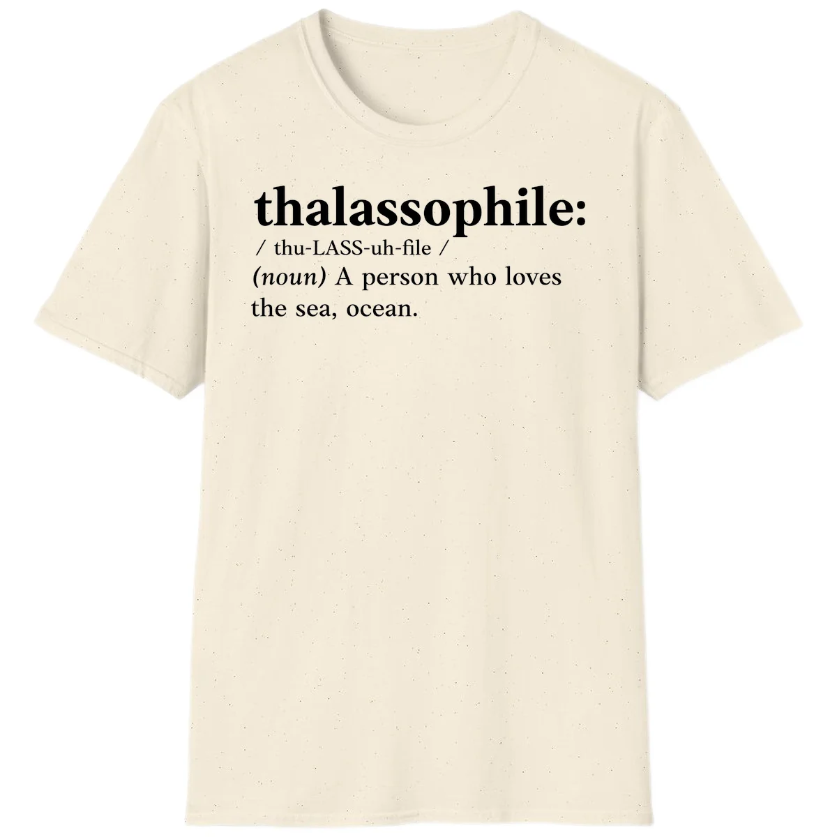 Thalassophile Ocean Lover T-Shirt in Natural