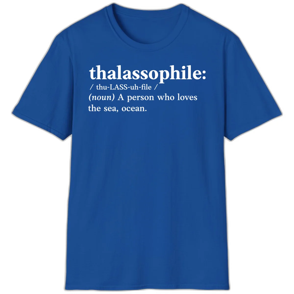 Thalassophile Ocean Lover T-Shirt in Royal
