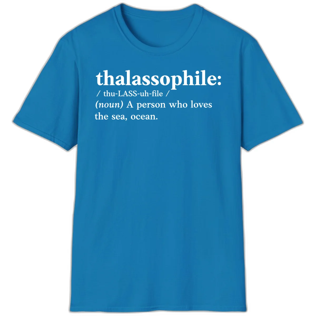Thalassophile Ocean Lover T-Shirt in Sapphire