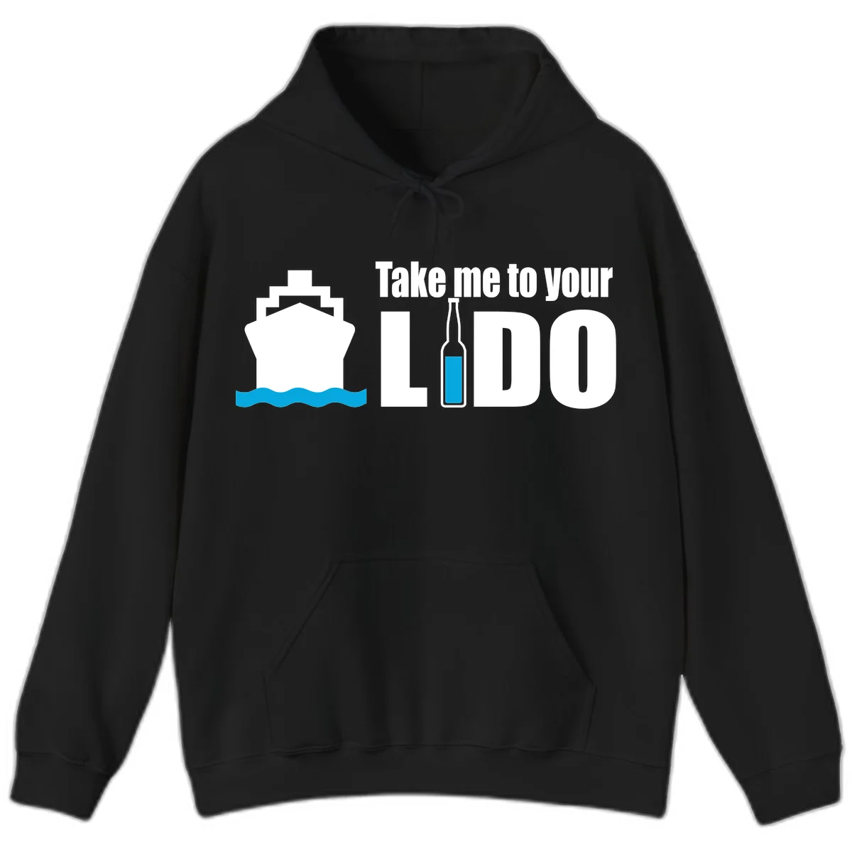 Take Me To Your Lido Hoodie in Black