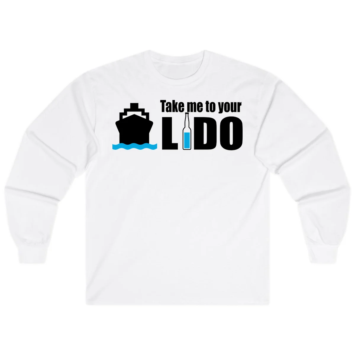 Take Me To Your Lido Long Sleeve in White
