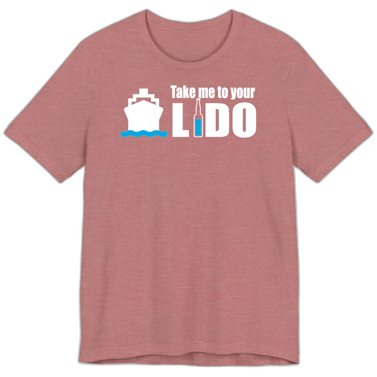 Take Me To Your Lido Premium T-Shirt in Heather Mauve