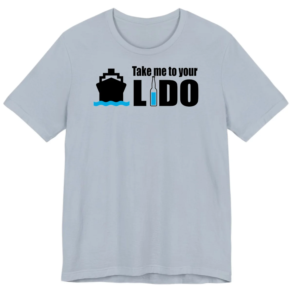 Take Me To Your Lido Premium T-Shirt in Light Blue