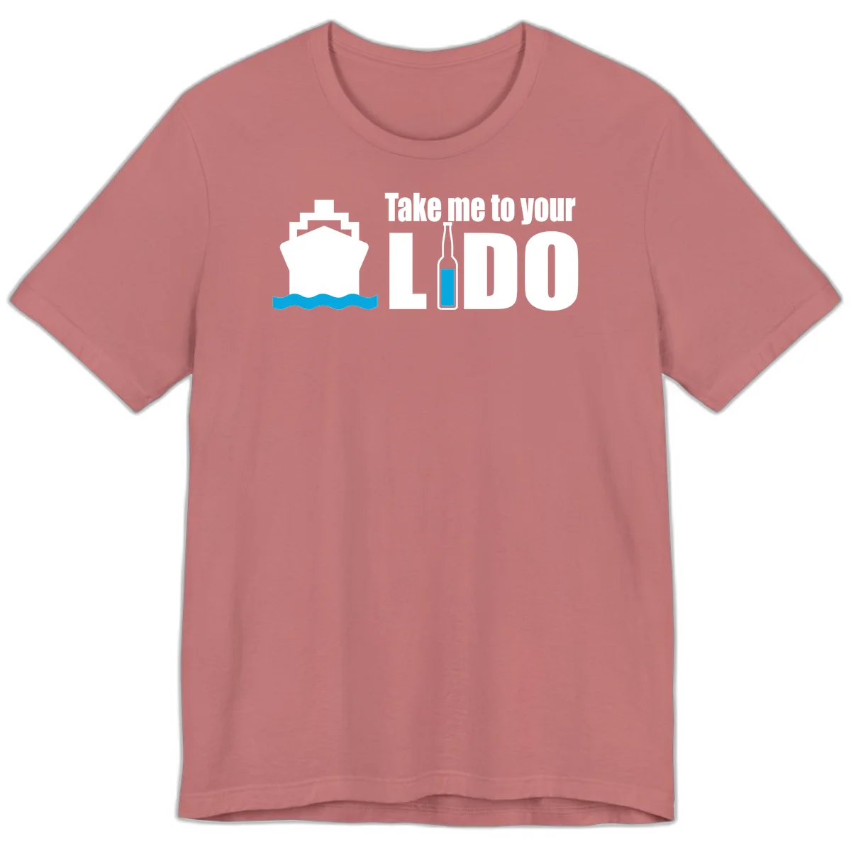 Take Me To Your Lido Premium T-Shirt in Mauve
