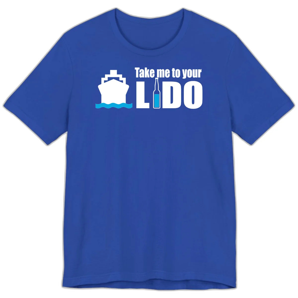 Take Me To Your Lido Premium T-Shirt in True Royal