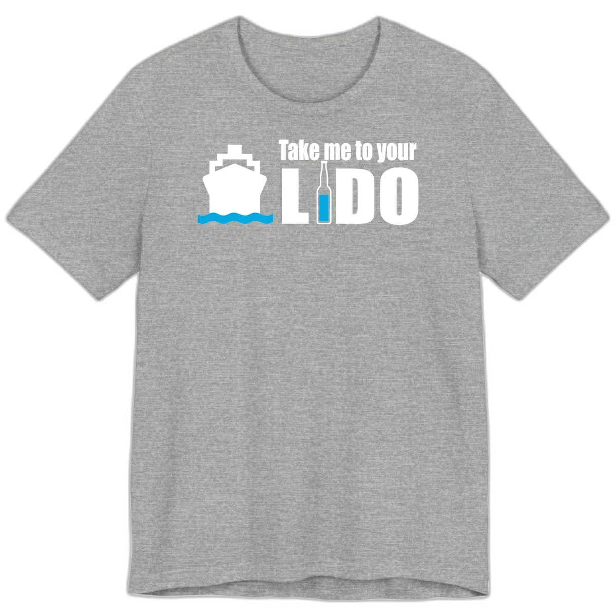Take Me To Your Lido Premium T-Shirt in Athletic Heather
