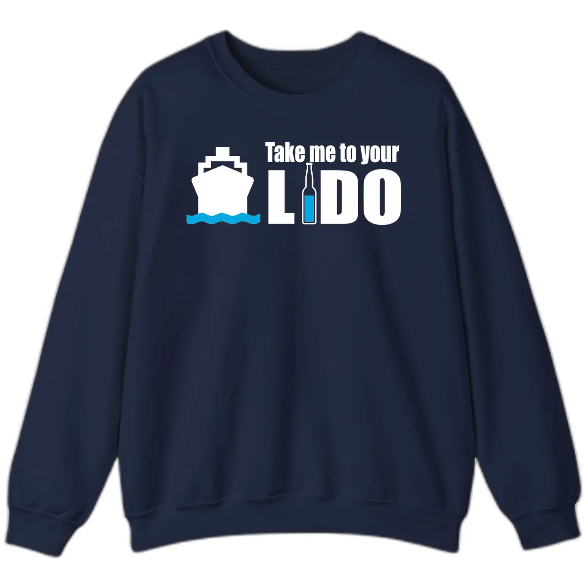 Take Me To Your Lido Sweatshirt in Navy
