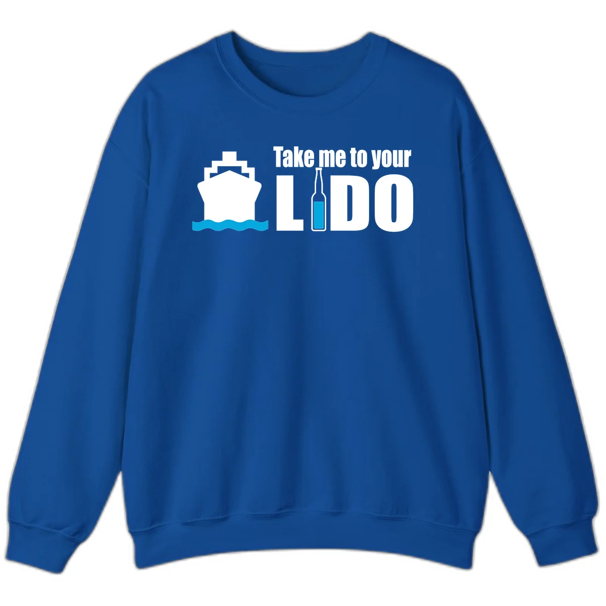Take Me To Your Lido Sweatshirt in Royal