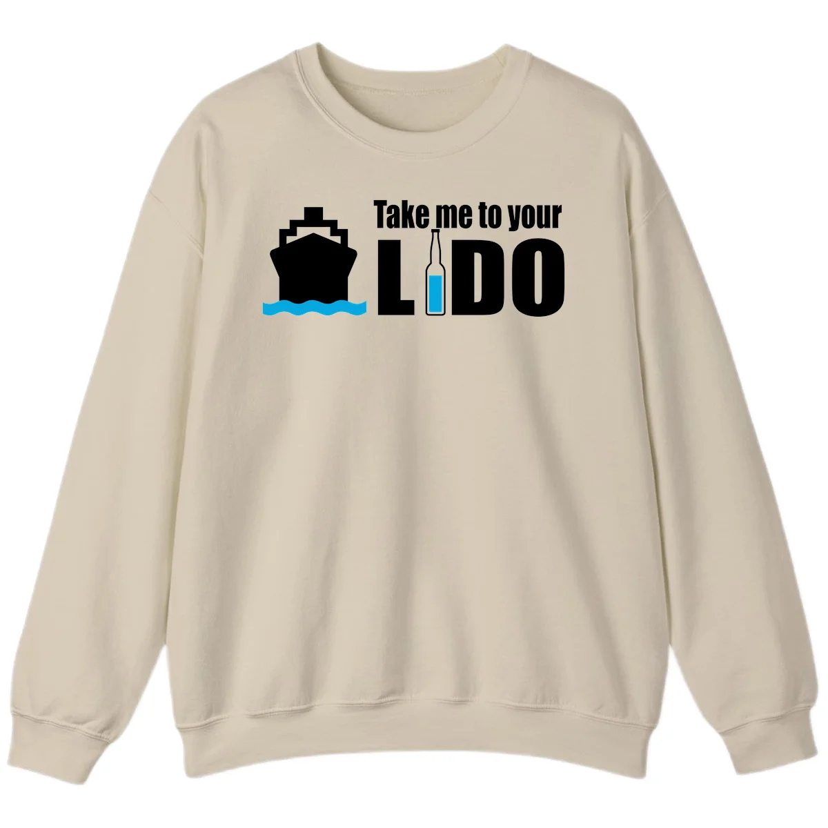 Take Me To Your Lido Sweatshirt in Sand