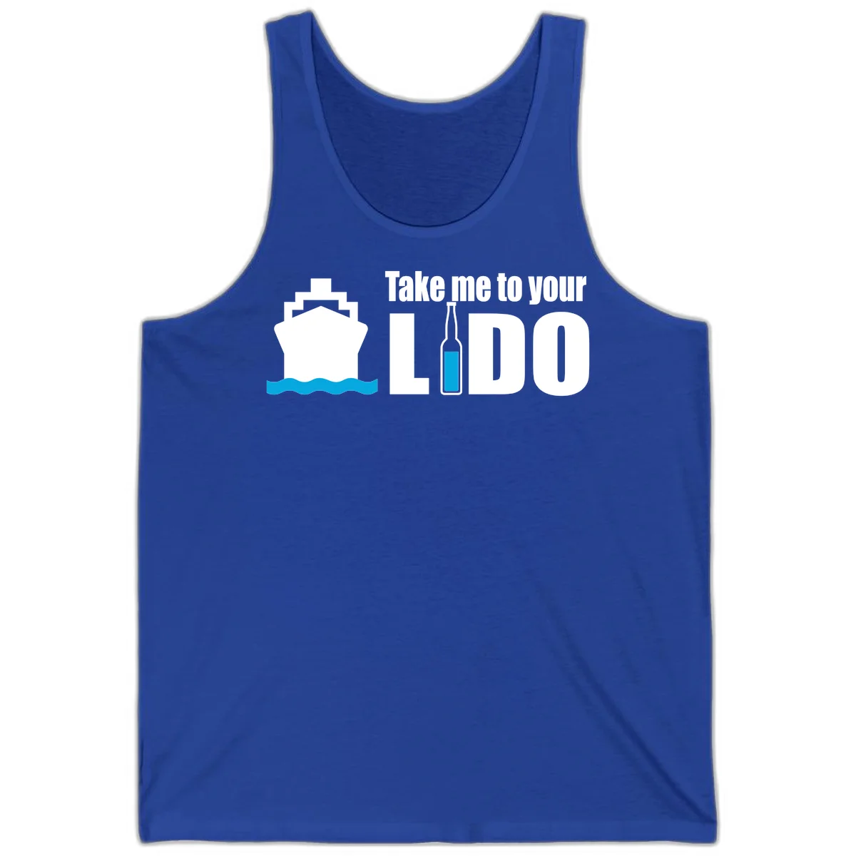 Take Me To Your Lido Tank in True Royal