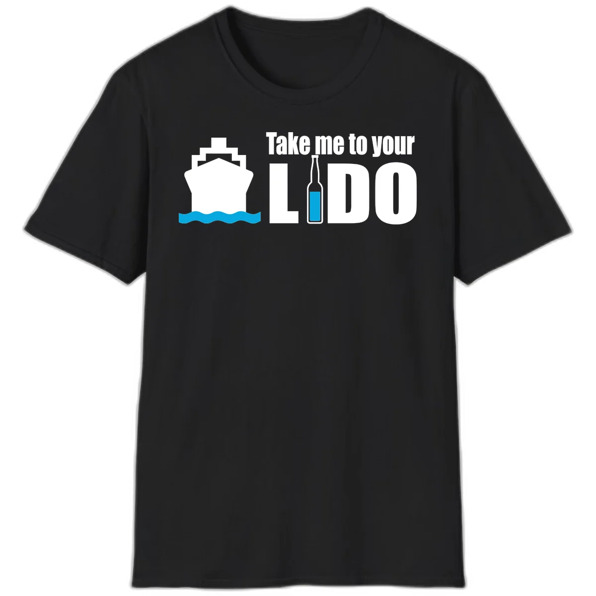 Take Me To Your Lido T-Shirt in Black