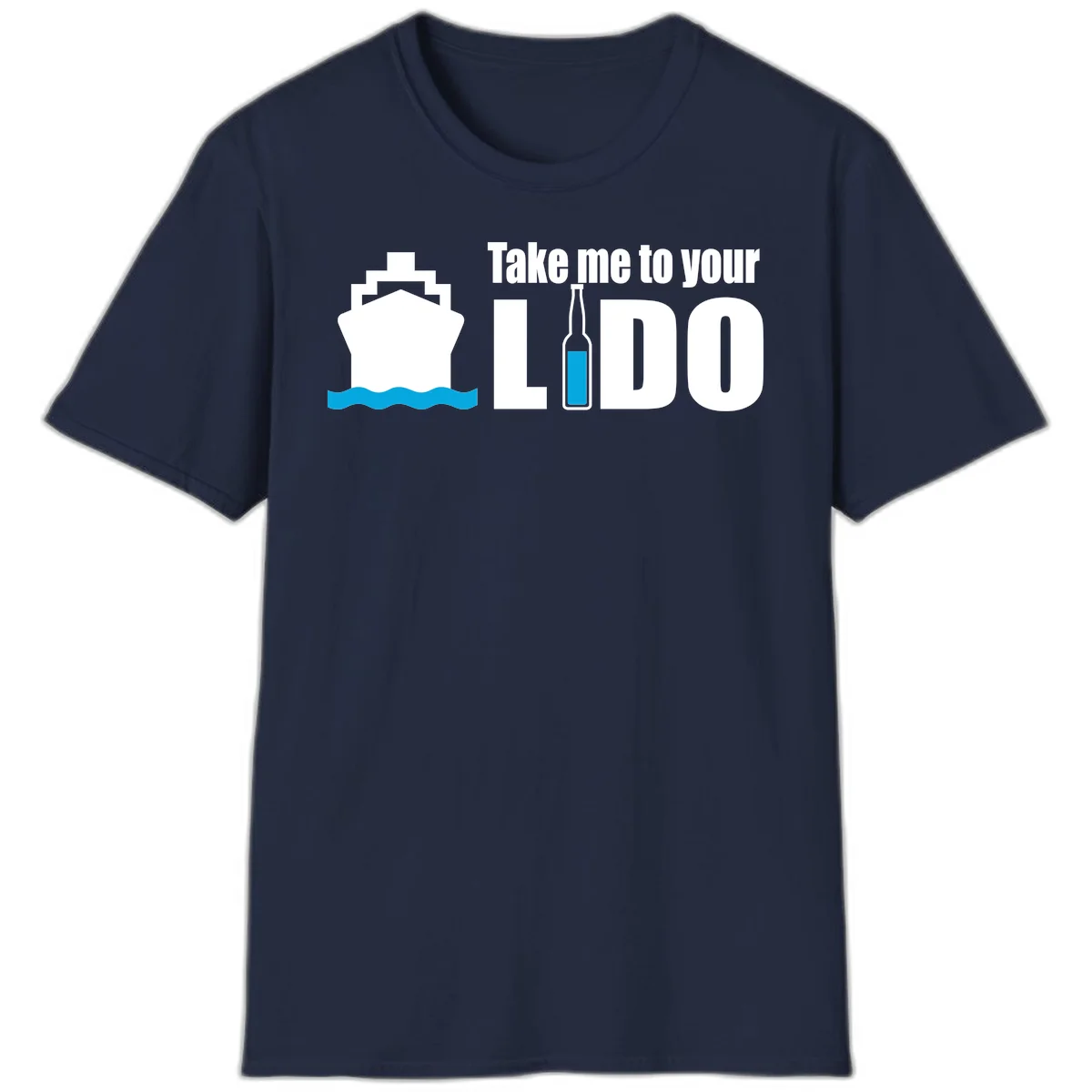 Take Me To Your Lido T-Shirt in Navy