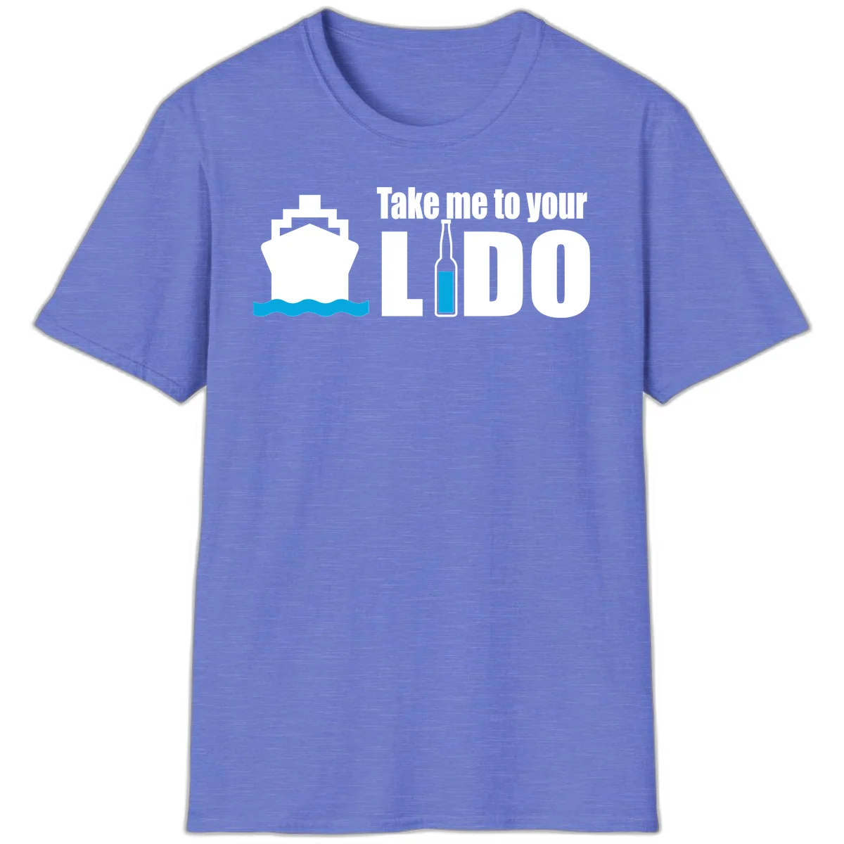 Take Me To Your Lido T-Shirt in Heather Royal